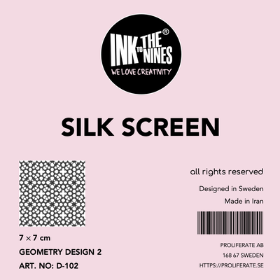 مش استنسیل (Silk Screen) طرح هندسی ۲