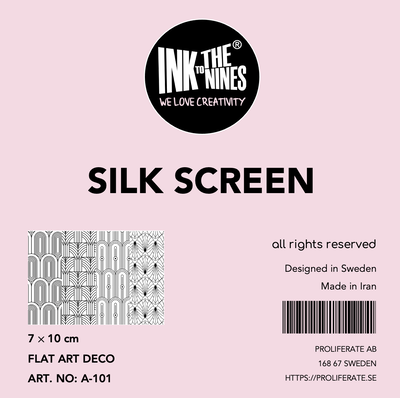 مش استنسیل (Silk Screen) طرح تزیینی Flat Art