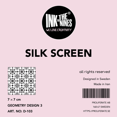 مش استنسیل (Silk Screen) طرح هندسی ۳