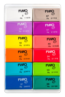 خمیر پلیمری مدل‌سازی فیمو استدلر - سافت - بسته‌ی ۱۲ رنگ بریلیانت