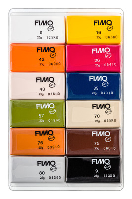 خمیر فیمو استدلر - سافت - بسته‌ی ۱۲ رنگ نچرال