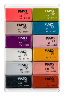 خمیر پلیمری مدل‌سازی فیمو استدلر - سافت - بسته‌ی ۱۲ رنگ فشن